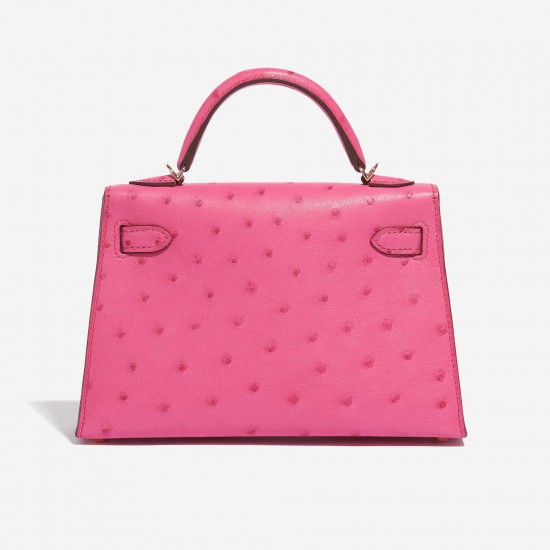 Hermès Kelly Mini HSS Ostrich Rose Fuchsia / Gold Hermès Kelly Mini HSS Ostrich Rose Fuchsia / Gold