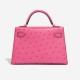 Hermès Kelly Mini HSS Ostrich Rose Fuchsia / Gold Hermès Kelly Mini HSS Ostrich Rose Fuchsia / Gold