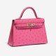 Hermès Kelly Mini HSS Ostrich Rose Fuchsia / Gold Hermès Kelly Mini HSS Ostrich Rose Fuchsia / Gold