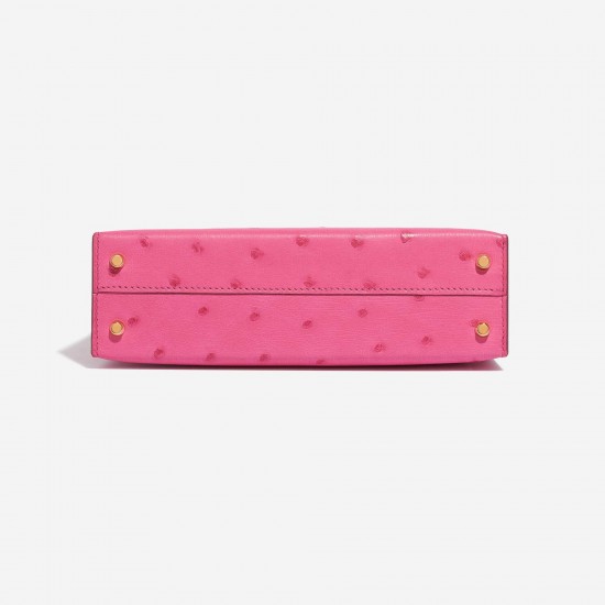 Hermès Kelly Mini HSS Ostrich Rose Fuchsia / Gold Hermès Kelly Mini HSS Ostrich Rose Fuchsia / Gold