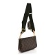 Louis Vuitton Multi Pochette｜Monogram Canvas with Kaki Strap｜Crossbody Bag