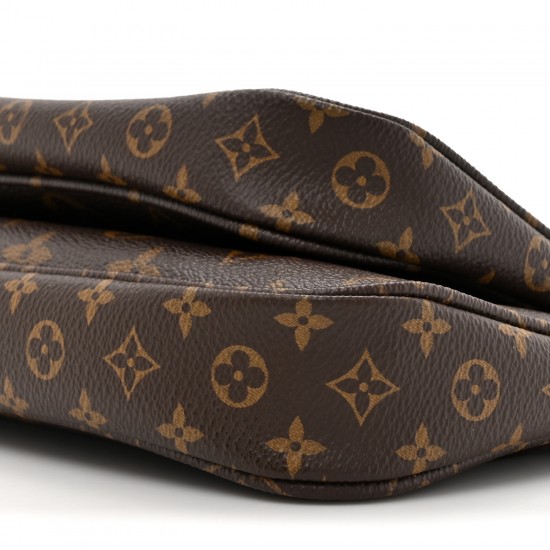 Louis Vuitton Multi Pochette｜Monogram Canvas with Kaki Strap｜Crossbody Bag