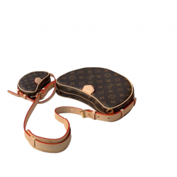 L.V. Remix Croissant MM – Monogram Shoulder Bag with Mini Pouch