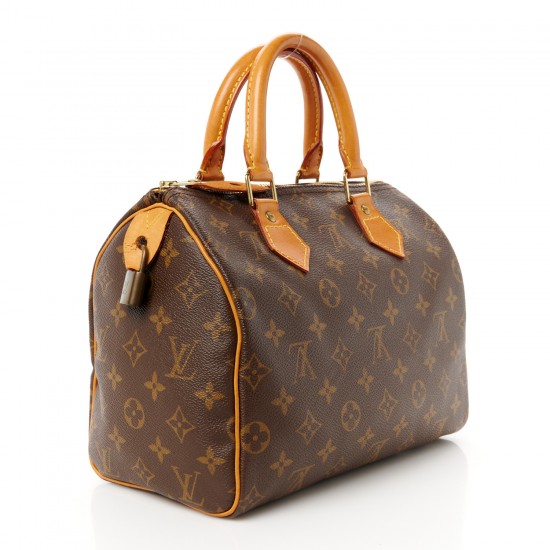 Louis Vuitton Speedy 25|Classic Monogram Canvas with Vachetta Handles|Top Handle Bag Louis Vuitton Speedy 25|Classic Monogram Canvas with Vachetta Handles|Top Handle Bag