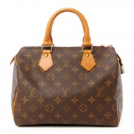 Louis Vuitton Speedy 25｜Classic Monogram Canvas with Vachetta Handles｜Top Handle Bag