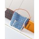 Louis Vuitton All In BB Monogram Denim Tote - Compact Crossbody & Handbag (M28107 Blue)