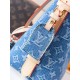 Louis Vuitton All In BB Monogram Denim Tote - Compact Crossbody & Handbag (M28107 Blue)