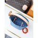 Louis Vuitton All In BB Monogram Denim Tote - Compact Crossbody & Handbag (M28107 Blue)