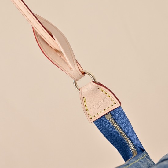 Louis Vuitton Cargo Pochette Accessoires - Denim Monogram Shoulder Bag (M27602 Blue)