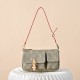 Louis Vuitton Cargo Pochette Accessoires - Denim Monogram Shoulder Bag (M27602 Green)