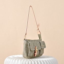 Louis Vuitton Cargo Pochette Accessoires - Denim Monogram Shoulder Bag (M27602 Green)