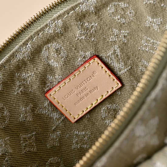 Louis Vuitton Cargo Pochette Accessoires - Denim Monogram Shoulder Bag (M27602 Green)