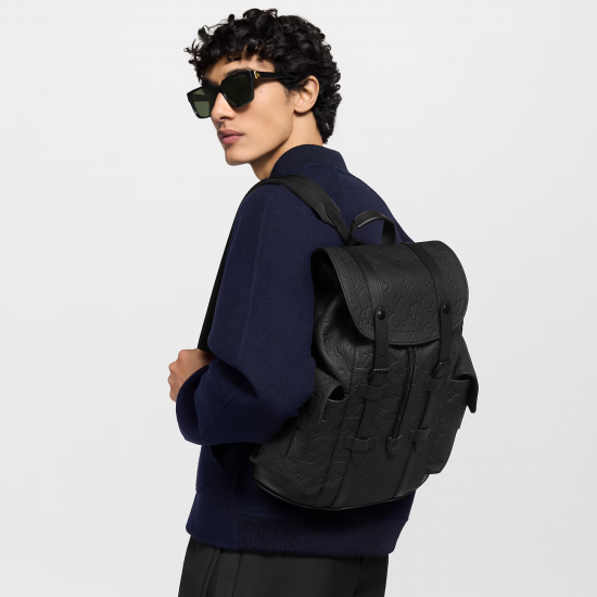 Louis Vuitton Christopher PM Backpack – Black Taurillon Monogram Leather
