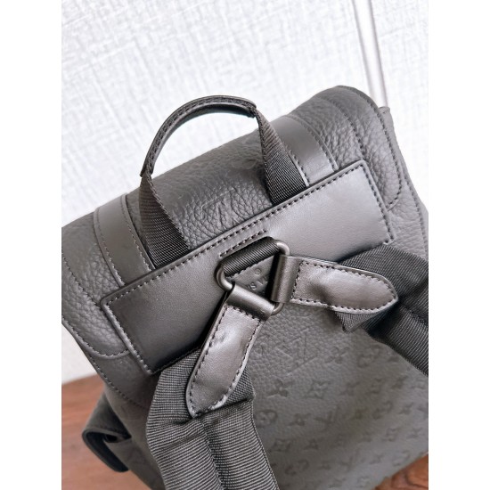 Louis Vuitton Christopher PM Backpack – Black Taurillon Monogram Leather