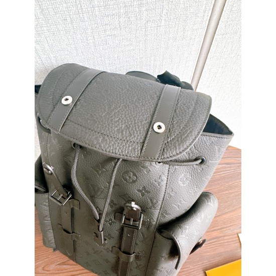 Louis Vuitton Christopher PM Backpack – Black Taurillon Monogram Leather