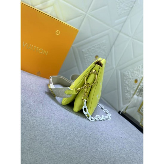 Louis Vuitton Coussin PM Fluorescent Yellow Louis Vuitton Coussin PM Fluorescent Yellow