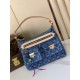 Louis Vuitton Denim Rendez-Vous Baggy Shoulder Bag - Multi-Pocket Monogram Hobo (M27329)