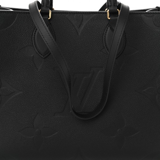 Louis Vuitton Onthego MM|Empreinte Giant Monogram in Black|Tote Bag Louis Vuitton Onthego MM|Empreinte Giant Monogram in Black|Tote Bag