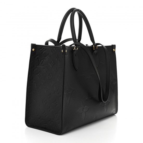 Louis Vuitton Onthego MM|Empreinte Giant Monogram in Black|Tote Bag Louis Vuitton Onthego MM|Empreinte Giant Monogram in Black|Tote Bag