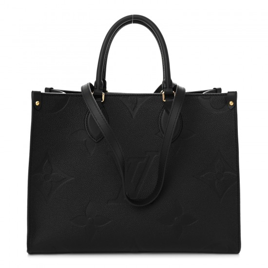 Louis Vuitton Onthego MM|Empreinte Giant Monogram in Black|Tote Bag Louis Vuitton Onthego MM|Empreinte Giant Monogram in Black|Tote Bag