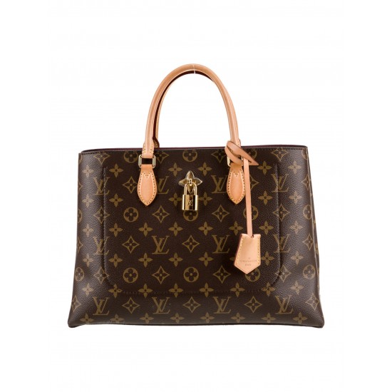Louis Vuitton Flower Tote|2-Way Monogram Canvas with Gold Hardware|Top Handle & Shoulder Bag Louis Vuitton Flower Tote|2-Way Monogram Canvas with Gold Hardware|Top Handle & Shoulder Bag