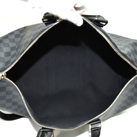 Louis Vuitton Keepall Bandoulière 45|Damier Graphite Canvas|Travel Bag Louis Vuitton Keepall Bandoulière 45|Damier Graphite Canvas|Travel Bag