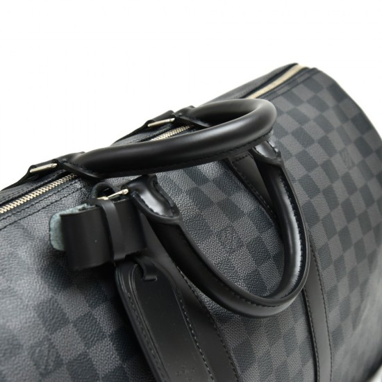Louis Vuitton Keepall Bandoulière 45|Damier Graphite Canvas|Travel Bag Louis Vuitton Keepall Bandoulière 45|Damier Graphite Canvas|Travel Bag