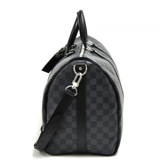 Louis Vuitton Keepall Bandoulière 45|Damier Graphite Canvas|Travel Bag Louis Vuitton Keepall Bandoulière 45|Damier Graphite Canvas|Travel Bag