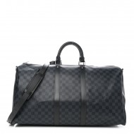 Louis Vuitton Keepall Bandoulière 55｜Damier Graphite Canvas｜Travel Bag