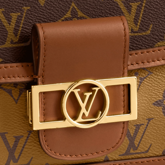 Louis Vuitton Mini Dauphine｜Monogram Reverse Canvas with Gold Hardware｜Crossbody Bag