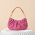 Louis Vuitton Pochette Valley Monogram Denim Bucket Bag - Fuchsia Pink (M28327)