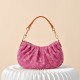 Louis Vuitton Pochette Valley Monogram Denim Bucket Bag - Fuchsia Pink (M28327)