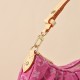 Louis Vuitton Pochette Valley Monogram Denim Bucket Bag - Fuchsia Pink (M28327)