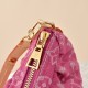 Louis Vuitton Pochette Valley Monogram Denim Bucket Bag - Fuchsia Pink (M28327)