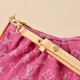 Louis Vuitton Pochette Valley Monogram Denim Bucket Bag - Fuchsia Pink (M28327)