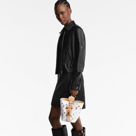 Louis Vuitton x Takashi Murakami All In BB Bucket Bag – White Multicolor Monogram