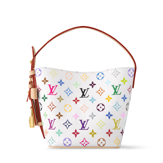 Louis Vuitton x Takashi Murakami All In BB Bucket Bag – White Multicolor Monogram