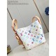 Louis Vuitton x Takashi Murakami All In BB Bucket Bag – White Multicolor Monogram