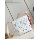 Louis Vuitton x Takashi Murakami All In BB Bucket Bag – White Multicolor Monogram