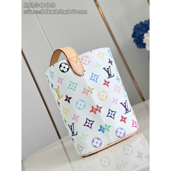 Louis Vuitton x Takashi Murakami All In BB Bucket Bag – White Multicolor Monogram