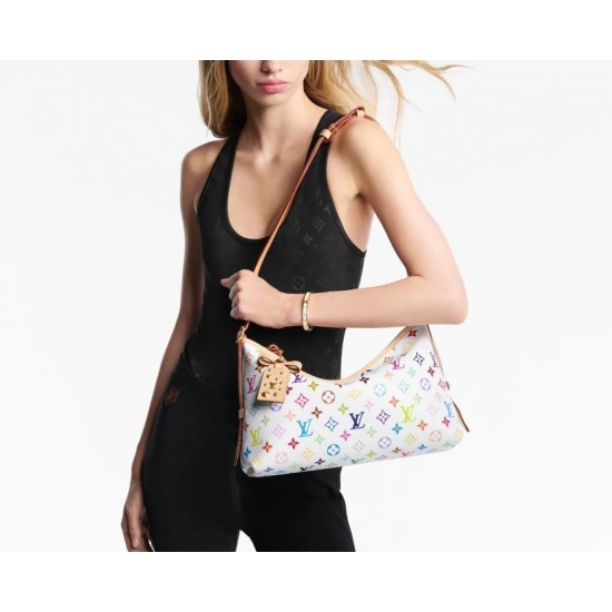 Louis Vuitton x Takashi Murakami CarryAll East West – White Multicolor Monogram (M27578)