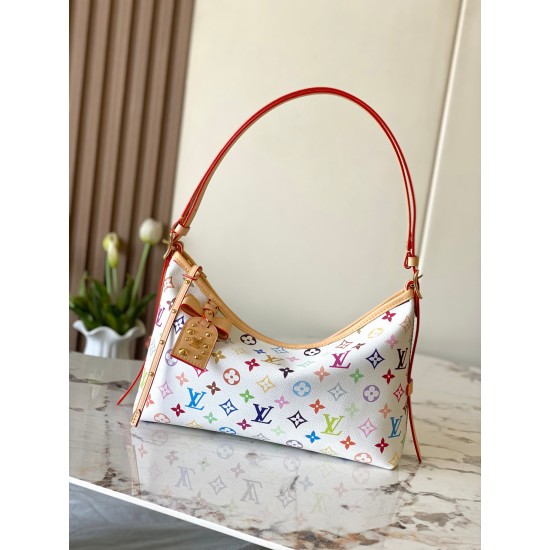 Louis Vuitton x Takashi Murakami CarryAll East West – White Multicolor Monogram (M27578)