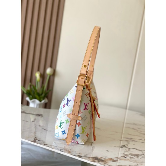 Louis Vuitton x Takashi Murakami CarryAll East West – White Multicolor Monogram (M27578)