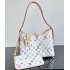 Louis Vuitton x Takashi Murakami CarryAll PM – White Multicolor Monogram Tote