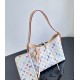 Louis Vuitton x Takashi Murakami CarryAll PM – White Multicolor Monogram Tote