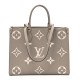 Louis Vuitton Onthego MM｜Empreinte Giant Monogram Tourterelle Creme｜Tote Bag