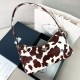 Prada 26 Aimee Medium Shoulder Bag – Cow Print Haircalf, Underarm Style