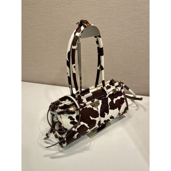 Prada 25 Bonnie Small Bag – Printed Haircalf Leather, Top Handle & Crossbody
