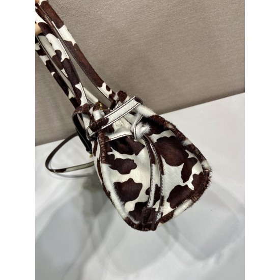 Prada 25 Bonnie Small Bag – Printed Haircalf Leather, Top Handle & Crossbody