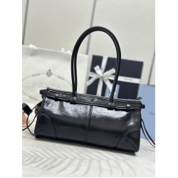 Prada Bonnie Small Top Handle Bag – Soft Lux Leather, Shoulder & Crossbody